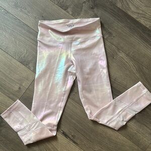 Shiny Pink Kids Leggings